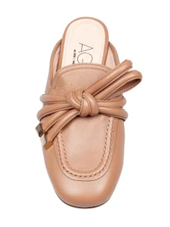 Mule Ribbon In Pelle