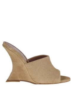 Mules nina in pelle scamosciata