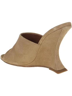 Mules nina in pelle scamosciata