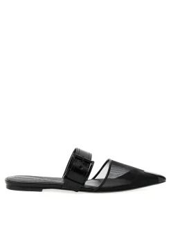 Mules punk a punta in mesh