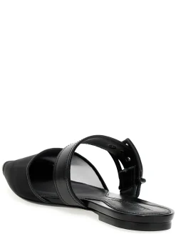 Mules punk a punta in mesh