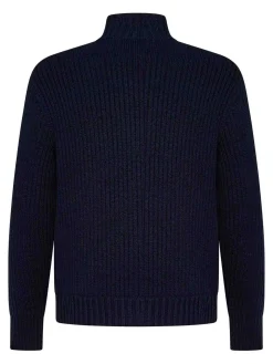Navy Blue Blouson a filo largo