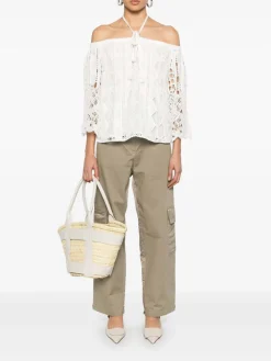 Notorious Bhite Cotton Blend Blouse