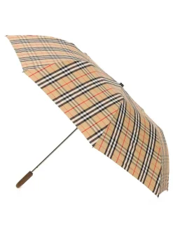 Ombrello piegato con motivo vintage check