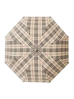 Ombrello pieghevole con motivo Vintage check
