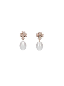 Orecchini Con Perle E Strass