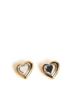 Orecchini Cuore in ottone placcato oro