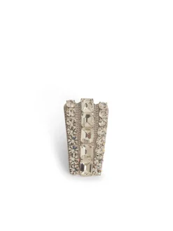 Orecchini in ottone d'argento in cristallo