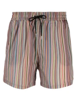 Pantaloncini da bagno con stampa a righe