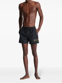 Pantaloncini da nuoto in nylon blu scuro