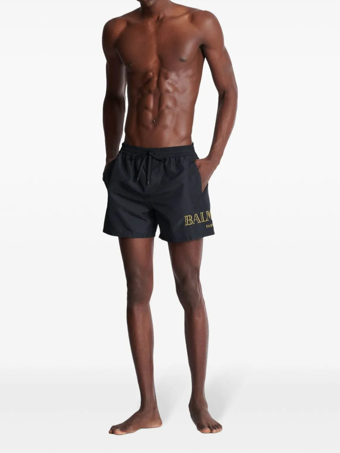 Pantaloncini da nuoto in nylon blu scuro