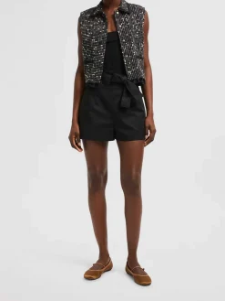 Pantaloncini di bermuda con cintura
