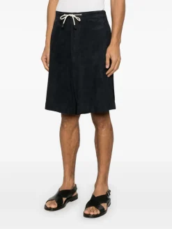 Pantaloncini di bermuda in pelle