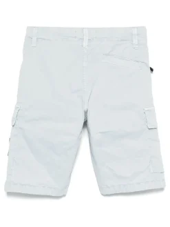 Pantaloncini di cotone blu navy con logo