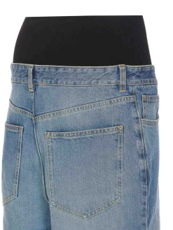 Pantaloni a fascia in maglia