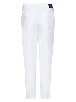 Pantaloni a gamba affusolata tratto bianco