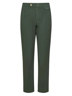 Pantaloni a gamba affusolata essormata verde