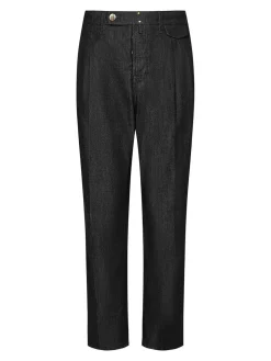 Pantaloni a gamba conici in denim