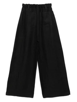 Pantaloni a gamba larga di lino