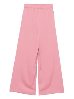 Pantaloni a gamba larga rosa