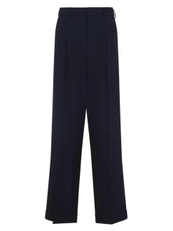 Pantaloni a piega anteriore