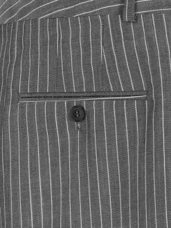 Pantaloni Ampi In Lana Vergine E Mohair