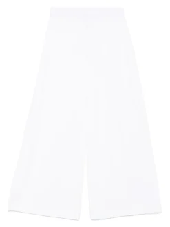 Pantaloni bianchi con cintura elastica