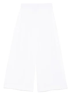 Pantaloni bianchi con cintura elastica