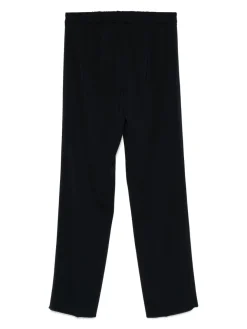 Pantaloni blu con piega pressata