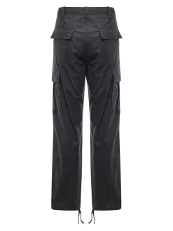 Pantaloni cargo di flanella
