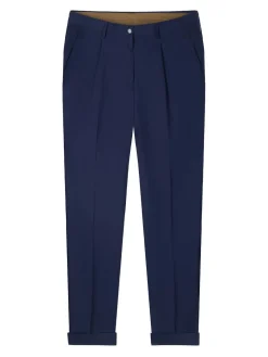 Pantaloni chino miscela blu blu navy