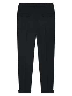Pantaloni chino miscela di lana nera