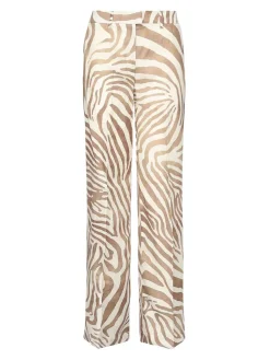 Pantaloni con stampa animale