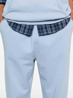 Pantaloni da jogging di cotone in blu cielo