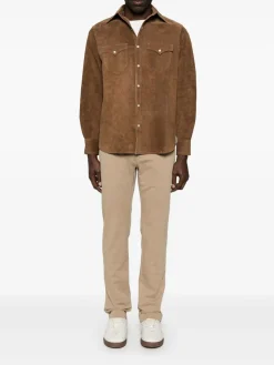 Pantaloni da stiramento beige di sabbia
