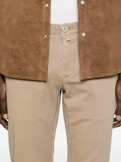 Pantaloni da stiramento beige di sabbia