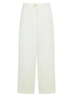 Pantaloni di cotone bianco gari