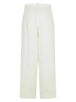 Pantaloni di cotone bianco gari