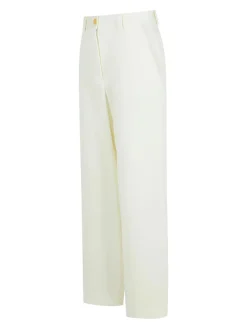 Pantaloni di cotone bianco gari