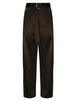 Pantaloni di cotone con cintura
