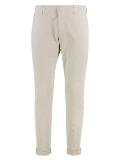 Pantaloni di gaubert in cotone beige