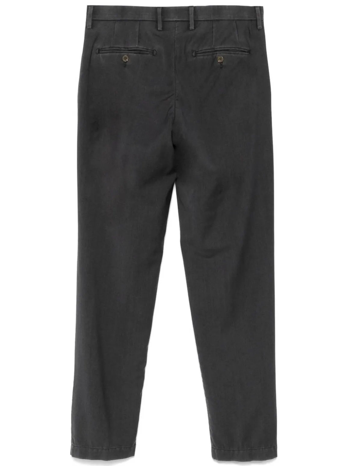 Pantaloni di lana vergine grigio antracite