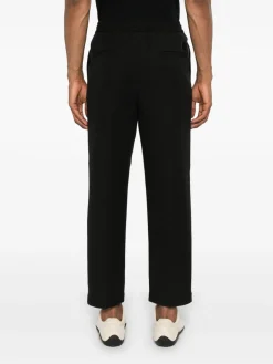 Pantaloni di Lyocell e cotone Black Mescola