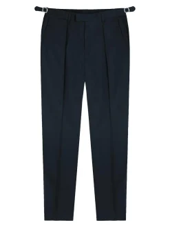 Pantaloni di miscela blu blu navy