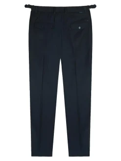 Pantaloni di miscela blu blu navy