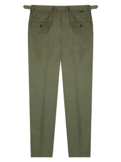 Pantaloni di miscela viscosa verde