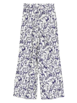 Pantaloni di seta stampati