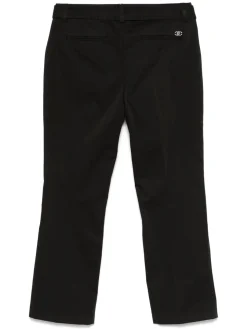 Pantaloni elastici neri con cintura