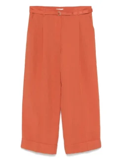 Pantaloni in arancione con cintura