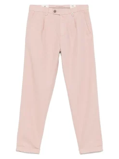 Pantaloni miscelati di cotone rosa chiaro